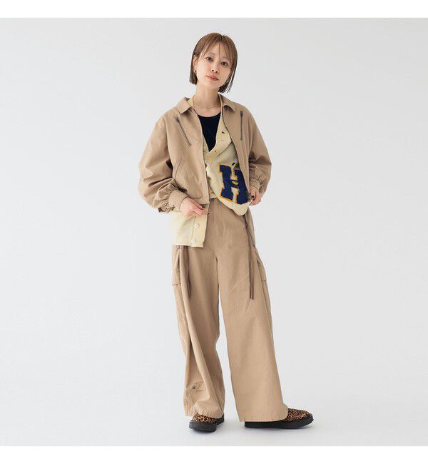 BEAMSBOY「maturely / コットン シルク ジッパー ブルゾン」|ブルゾン・スタジャン|