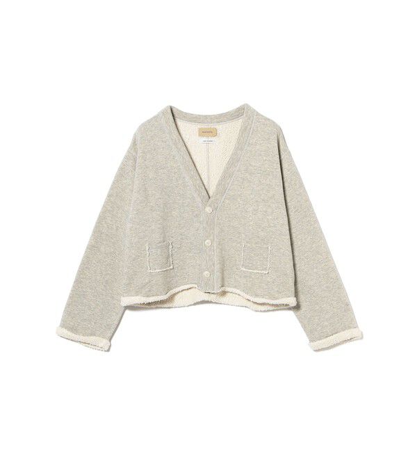 BEAMSBOY「maturely / カット オフ ジャージー カーディガン」|スウェット・ジャージ|