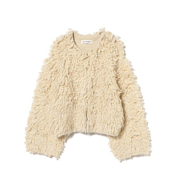 Ray BEAMS 「ミックス ループ編み ニット ジャケット」|ニット・セーター|