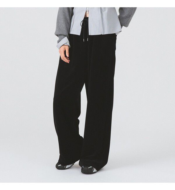 Ray BEAMS 「ベロア ワイド スウェット パンツ」|その他|