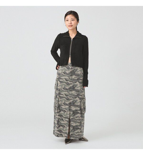 Ray BEAMS 「シャギー ジップ カーディガン」|カーディガン|