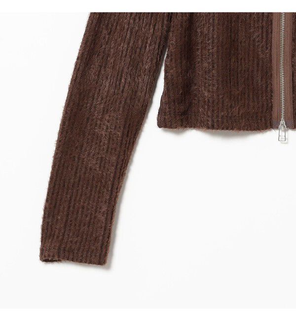 Ray BEAMS 「シャギー ジップ カーディガン」|カーディガン|