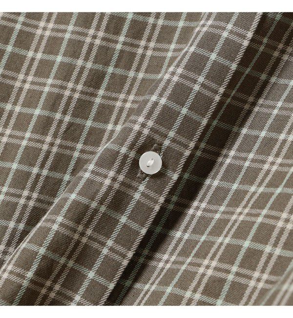 BEAMSBOY「チェック フリルカラー シャツ」|シャツ・ブラウス|