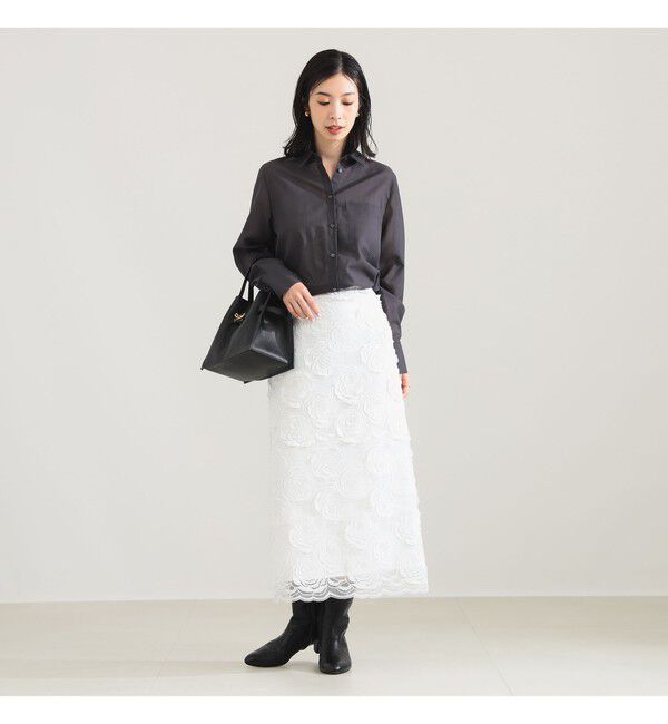 Demi-Luxe BEAMS 「ポリエステル ウール トロピカル シアー シャツ」|シャツ・ブラウス|