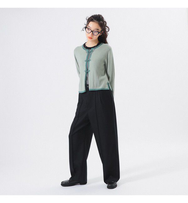 BEAMSBOY「12ゲージ チャイナ トリム カーディガン」|ニット・セーター|