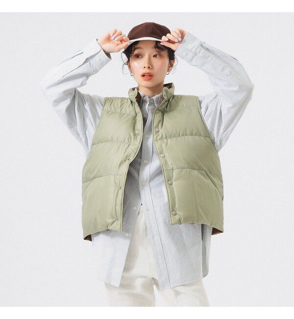 BEAMSBOY「リバーシブル ダウン ベスト」|ベスト・ジレ|