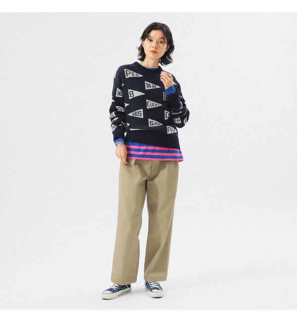 BEAMSBOY「ペナント ニット プルオーバー」|ニット・セーター|