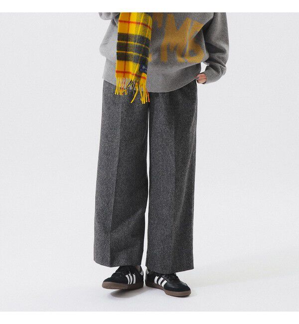 BEAMSBOY「ツイード ワイド スラックス」|スラックス|