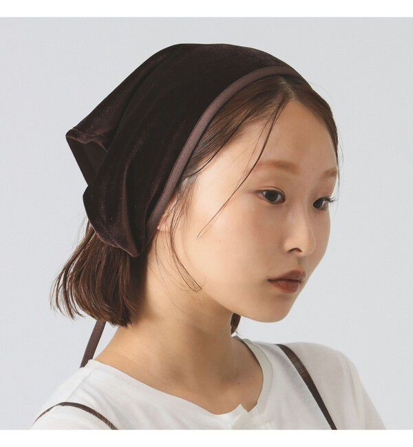 Ray BEAMS 「ベロア ヘッド スカーフ」|その他|D.BROWN