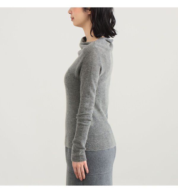Demi-Luxe BEAMS 「AK+1 / 片畦 アシメトリーネック プルオーバー」|ニット・セーター|