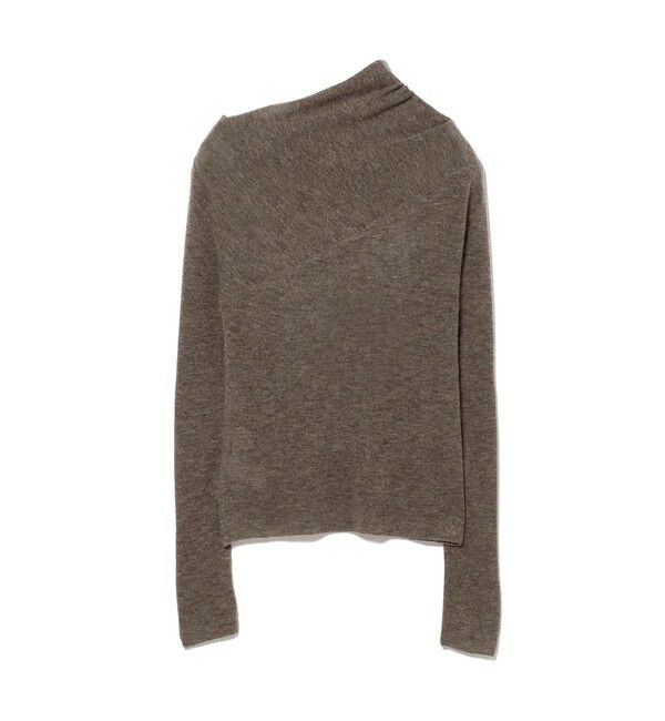Demi-Luxe BEAMS 「AK+1 / 片畦 アシメトリーネック プルオーバー」|ニット・セーター|