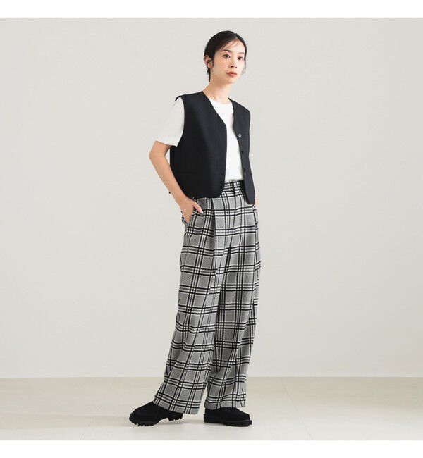 Demi-Luxe BEAMS 「ヒヨク Vネック ショートジレ」|ダウン|