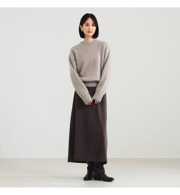 Demi-Luxe BEAMS 「フェイクスエード フレアスカート」|スカート|