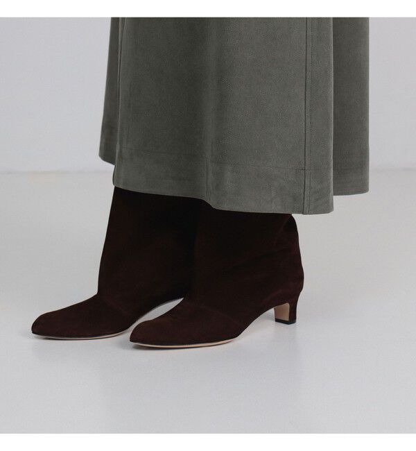 Demi-Luxe BEAMS 「フェイクスエード フレアスカート」|スカート|