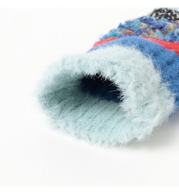 Ray BEAMS 「ミックス ニット グローブ」|手袋|