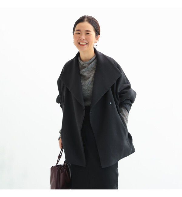 Demi-Luxe BEAMS 「スタンドネック 中綿ブルゾン コート .M」|ダッフルコート|BLACK