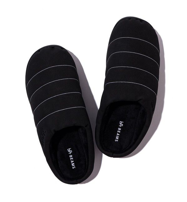 BEAMS「【別注】SUBU / フェイク ヌバック サンダル」|その他|BLACK