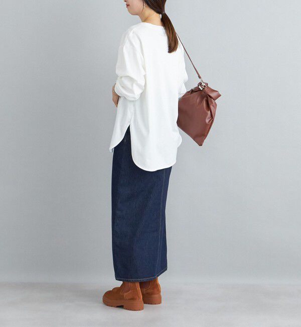 SHIPS for women「ロング リブ スリーブ カットソー  ボーダー / ソリッド」|Tシャツ・カットソー|