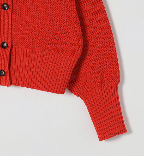 SHIPS any「SHIPS any: パターン コンパクト ショート ニット カーディガン」|カーディガン|