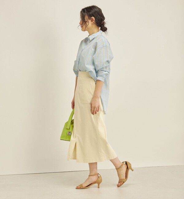 SHIPS for women「〈手洗い可能〉ハイストレッチ カラー タイト スカート」|スカート|