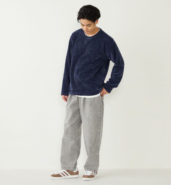 SHIPS Colors 「SHIPS Colors: テーパード ワイド トラウザー デニム◇」|デニム|