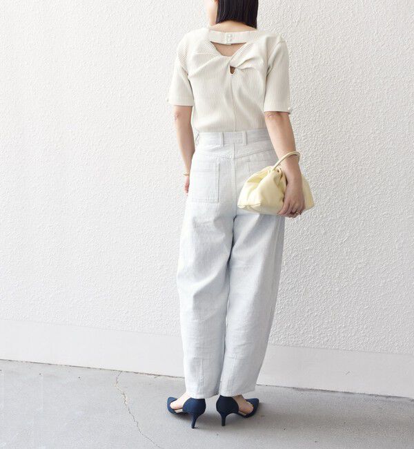 SHIPS for women「*オーガニックコットン バック クロス リブ トップス◇」|Tシャツ・カットソー|