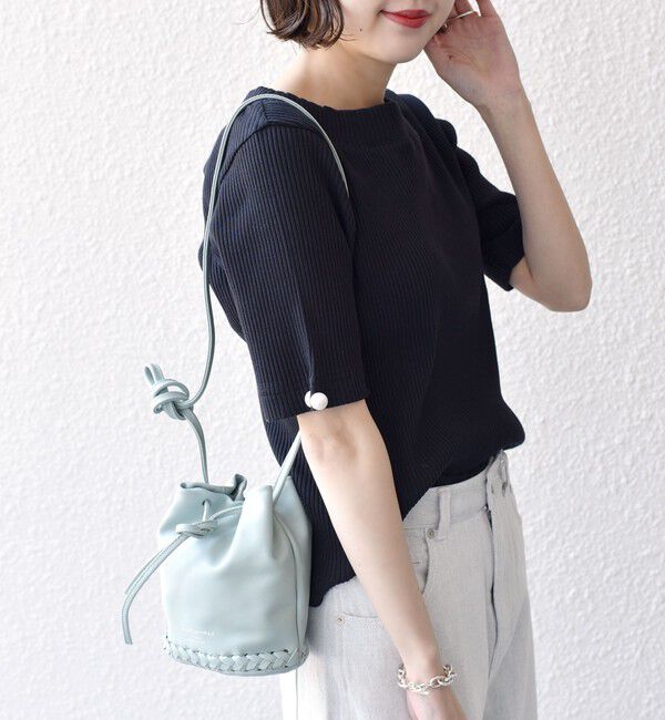 SHIPS for women「*オーガニックコットン バック クロス リブ トップス◇」|Tシャツ・カットソー|