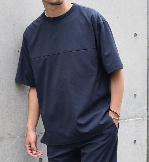 SHIPS any「SHIPS any: COOLMAX（R） サマー プルオーバー Tシャツ (セットアップ対応) 24SS◇」|Tシャツ・カットソー|