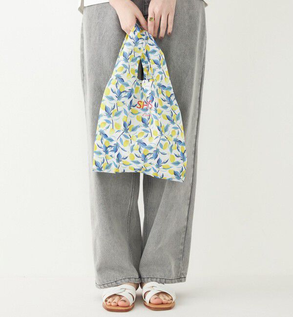 SHIPS Colors 「SHIPS Colors:〈手洗い可能〉リサイクル エコバッグ (S)」|エコバッグ|オフホワイト