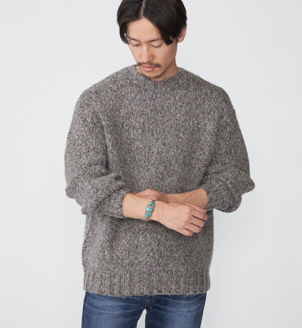 SHIPS「SHIPS: フラッフィー メランジ クルーネック プルオーバー ニット」|ニット・セーター|