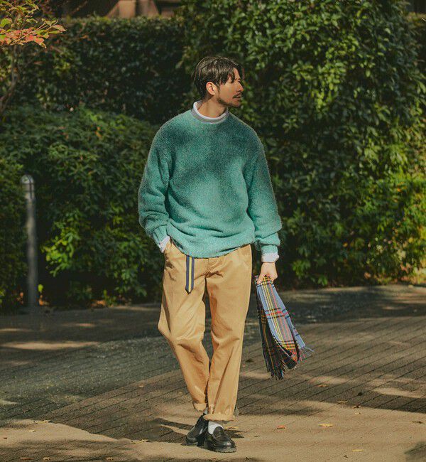 SHIPS「SHIPS: フラッフィー メランジ クルーネック プルオーバー ニット」|ニット・セーター|