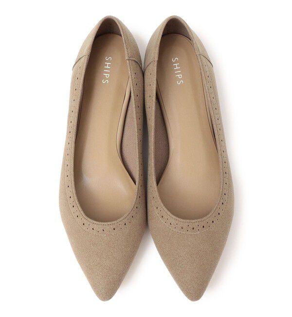 SHIPS for women「メダリオン ポインテッド フラット パンプス」|パンプス|