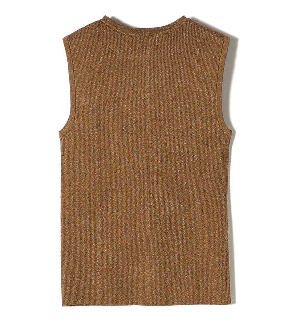 SHIPS for women「〈手洗い可能〉ラメ ノースリーブ ニット」|ニット・セーター|