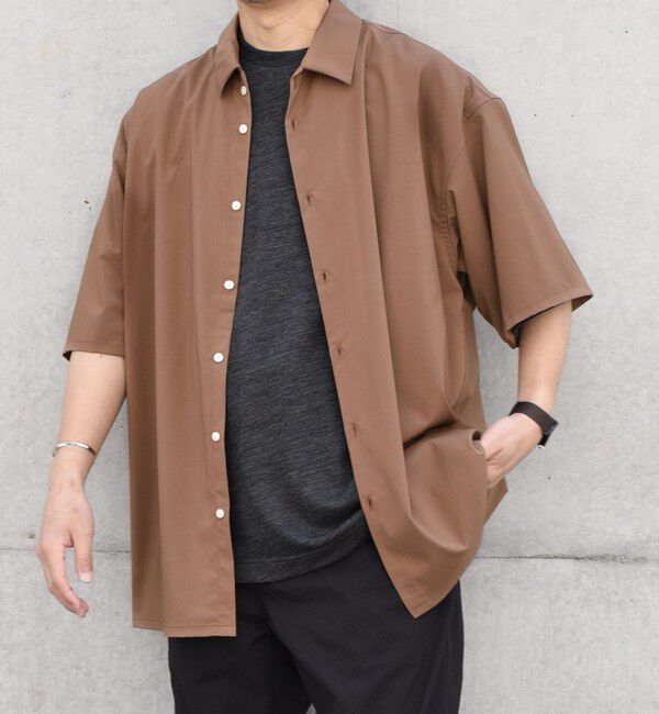 SHIPS any「SHIPS any: バンブー レーヨン ルーズ ハーフスリーブ シャツ ［BRIOS］◇」|シャツ・ブラウス|