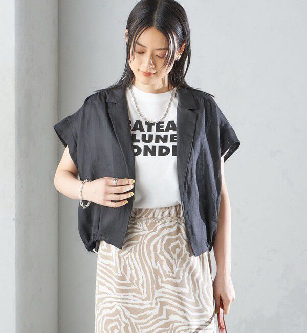 SHIPS for women「〈手洗い可能〉リネン ラペル デザイン 羽織 シャツ ◇」|シャツ・ブラウス|