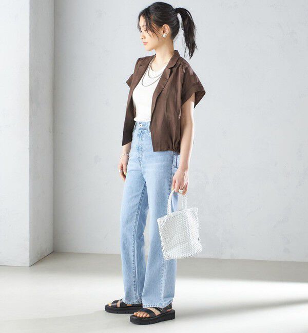 SHIPS for women「〈手洗い可能〉リネン ラペル デザイン 羽織 シャツ ◇」|シャツ・ブラウス|