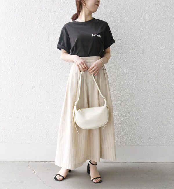 SHIPS any「SHIPS any:〈洗濯機可能〉リネン ミックス ギャザー ロング スカート」|スカート|