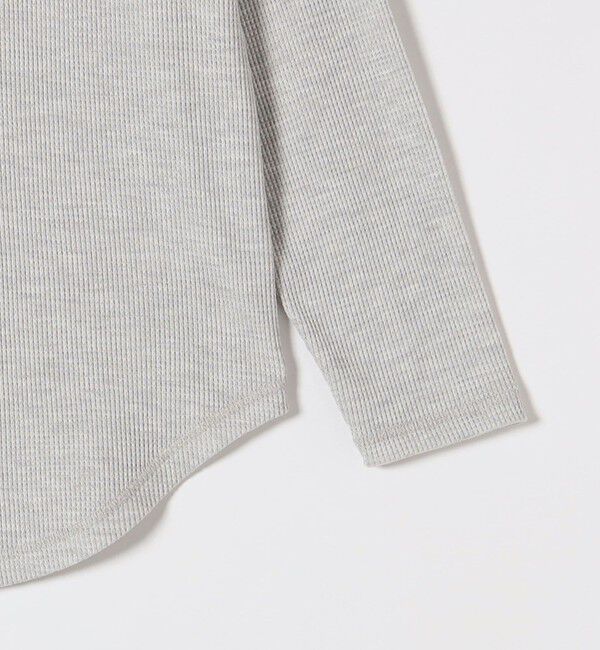 SHIPS any「SHIPS any:〈洗濯機可能〉ワッフル ヘンリーネック ラウンドヘム プルオーバー」|Tシャツ・カットソー|