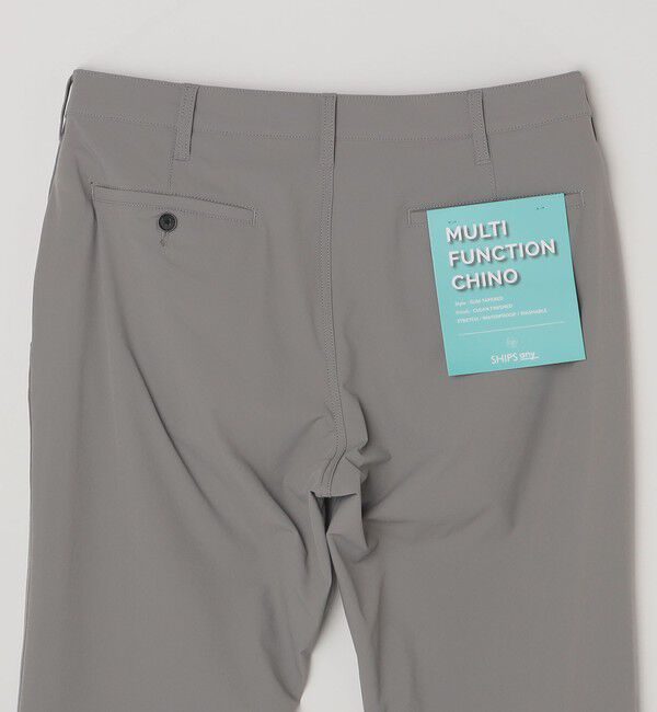 SHIPS any「SHIPS any:〈洗濯機可能/撥水〉4WAYストレッチ スリム テーパード テック チノ パンツ◇」|チノ|