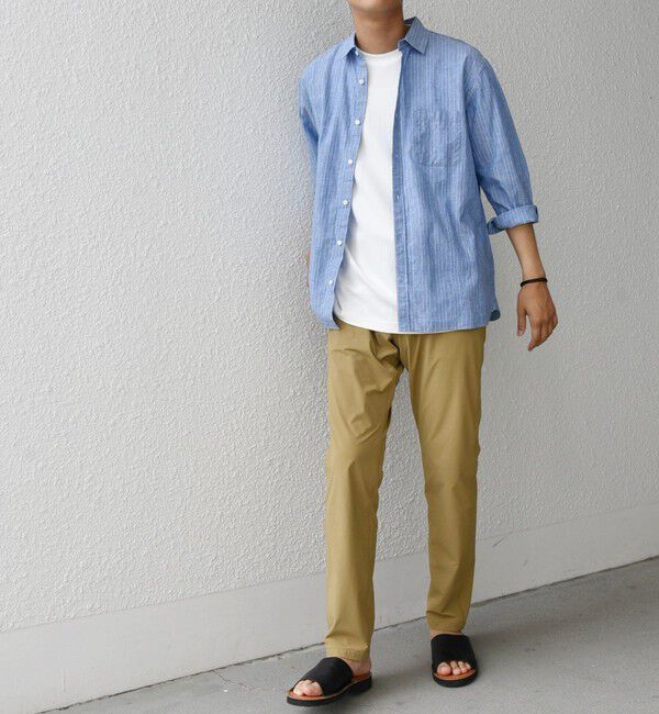 SHIPS any「SHIPS any:〈洗濯機可能/撥水〉4WAYストレッチ スリム テーパード テック チノ パンツ◇」|チノ|