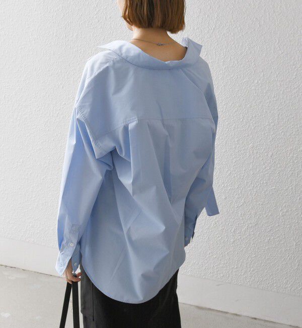 SHIPS any「《一部追加予約》SHIPS any:〈洗濯機可能〉REPREVE レギュラーカラー ルーズ ポケット シャツ」|シャツ・ブラウス|