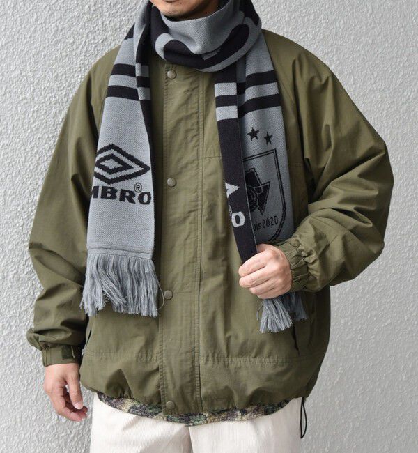 SHIPS any「【SHIPS any別注】UMBRO: エンブレム サッカー マフラー◇」|マフラー|