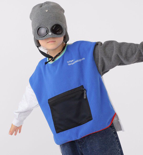 SHIPS KIDS「【SHIPS KIDS別注】THE PARK SHOP:115～145cm / マルチ フリース」|プルオーバー|