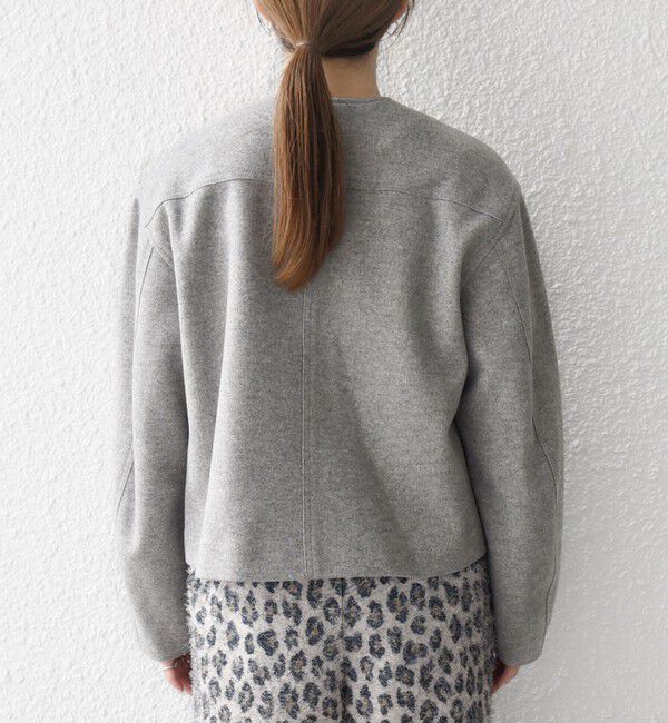 SHIPS any「SHIPS any: エア ニードル ポケット コンパクト ノーカラー ジャケット」|ノーカラージャケット|