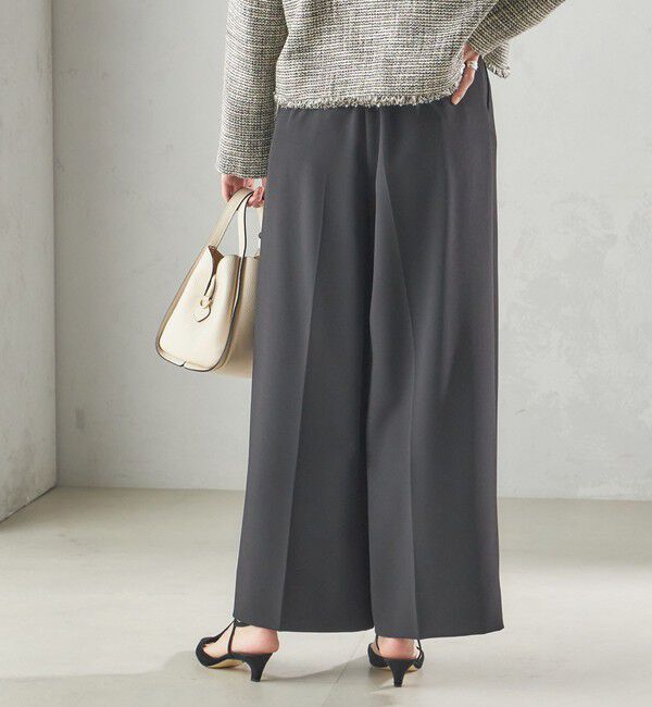 SHIPS for women「troisiemeCHACO:ワイド パンツ（セレモニー対応可）」|スラックス|