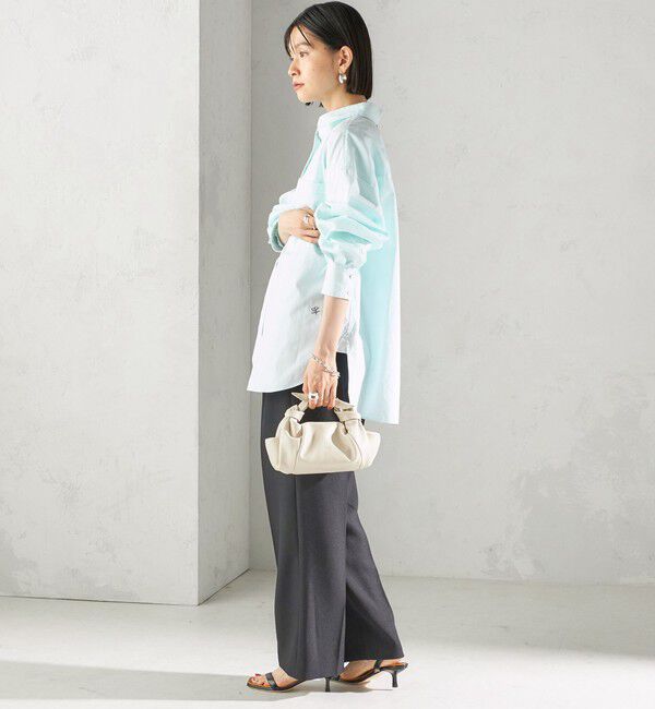 SHIPS for women「〈洗濯機可能〉ピン オックス 刺繍 シャツ」|シャツ・ブラウス|