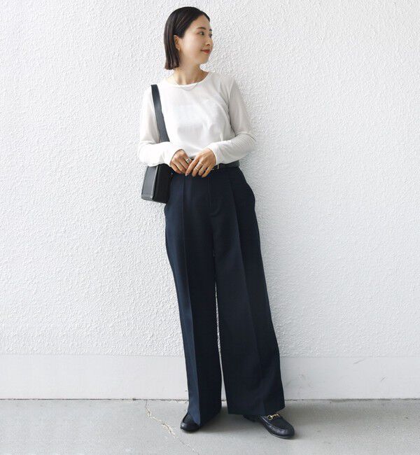 SHIPS for women「シアー トリコット ロングスリーブ TEE」|Tシャツ・カットソー|