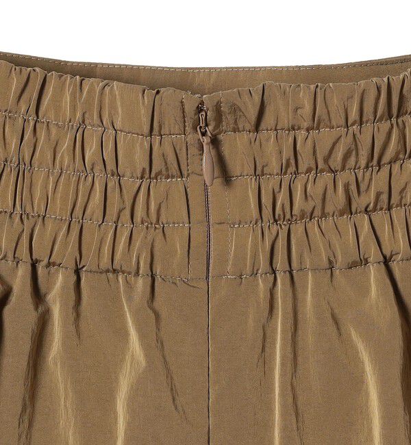 SHIPS for women「〈洗濯機可能〉LIMONTA EAST ビンテージ タフタ ギャザー スカート」|フレア|