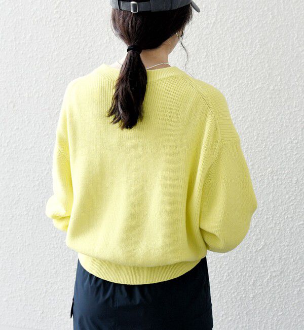 SHIPS any「SHIPS any:〈手洗い可能〉アゼ コンパクト クルーネック ニット プルオーバー」|ニット・セーター|