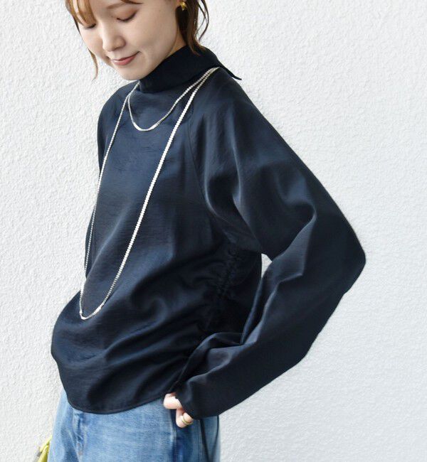SHIPS for women「【WEB限定】〈洗濯機可能〉シアー ハイネック 2WAY ブラウス」|シャツ・ブラウス|